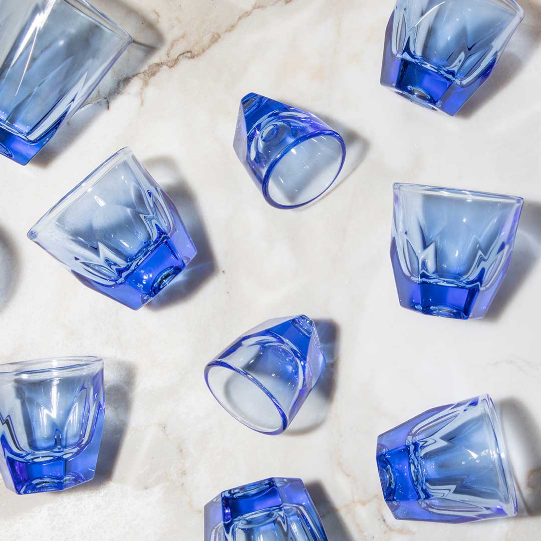 Vero Cappuccino Glass (6oz) - Ocean Blue